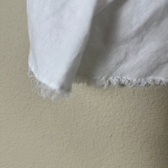 BRANDY MELVILLE John Galt Linen Cropped Top One Size White/Cream - Picture 4 of 7